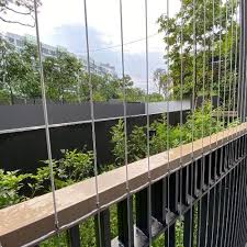 Completed high-rise apartment invisible grills installation